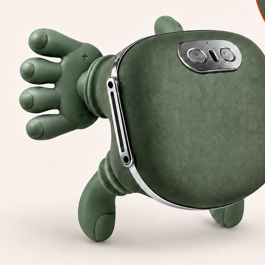 Druvex massager with its two-button control panel