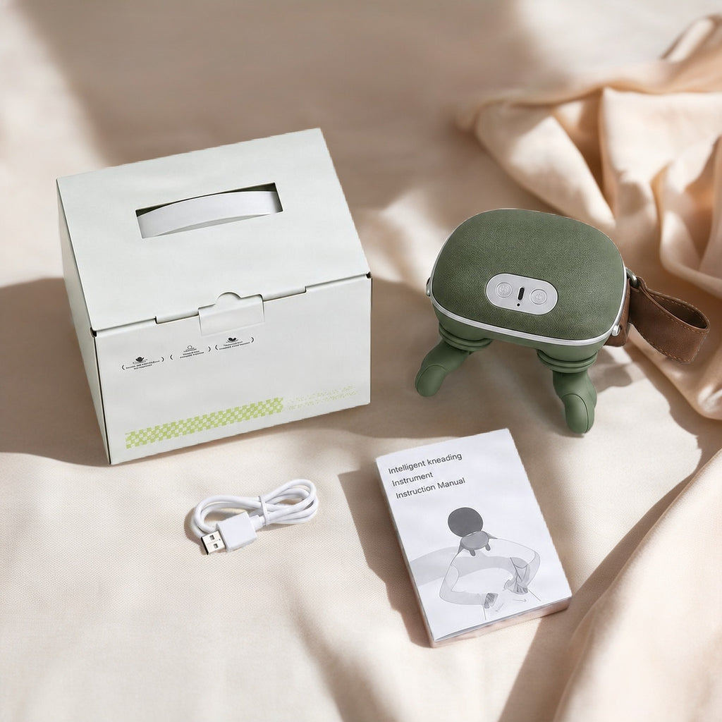 In the box: massager, USB-C charging cable, instruction manual