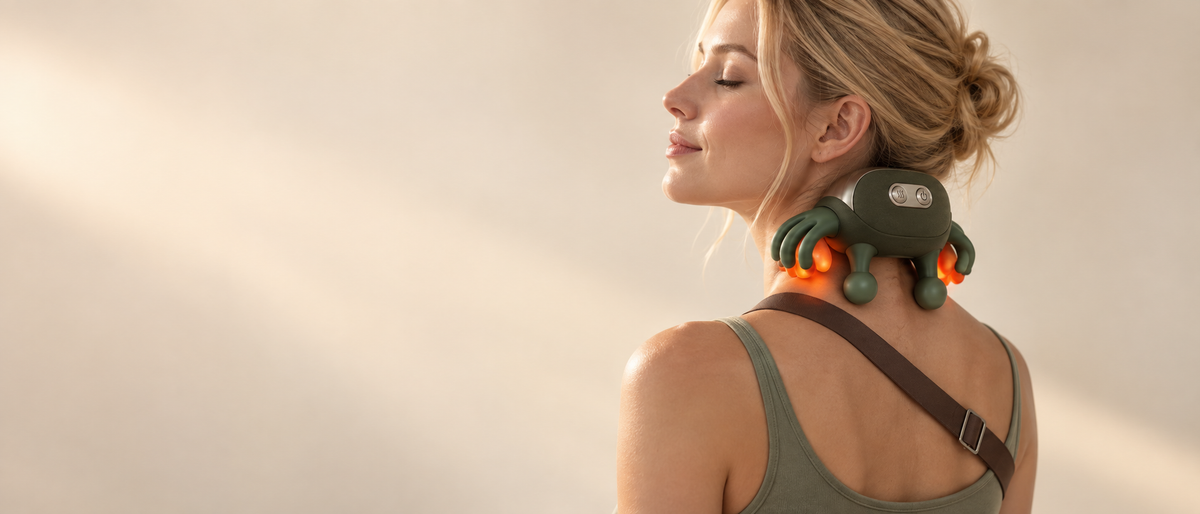 Druvex hand-like neck massager hero banner